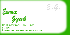 emma gyuk business card